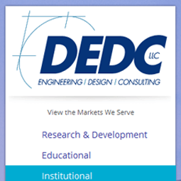 (Engineering/Professional Website) DEDC LLC Engineering Design Consulting